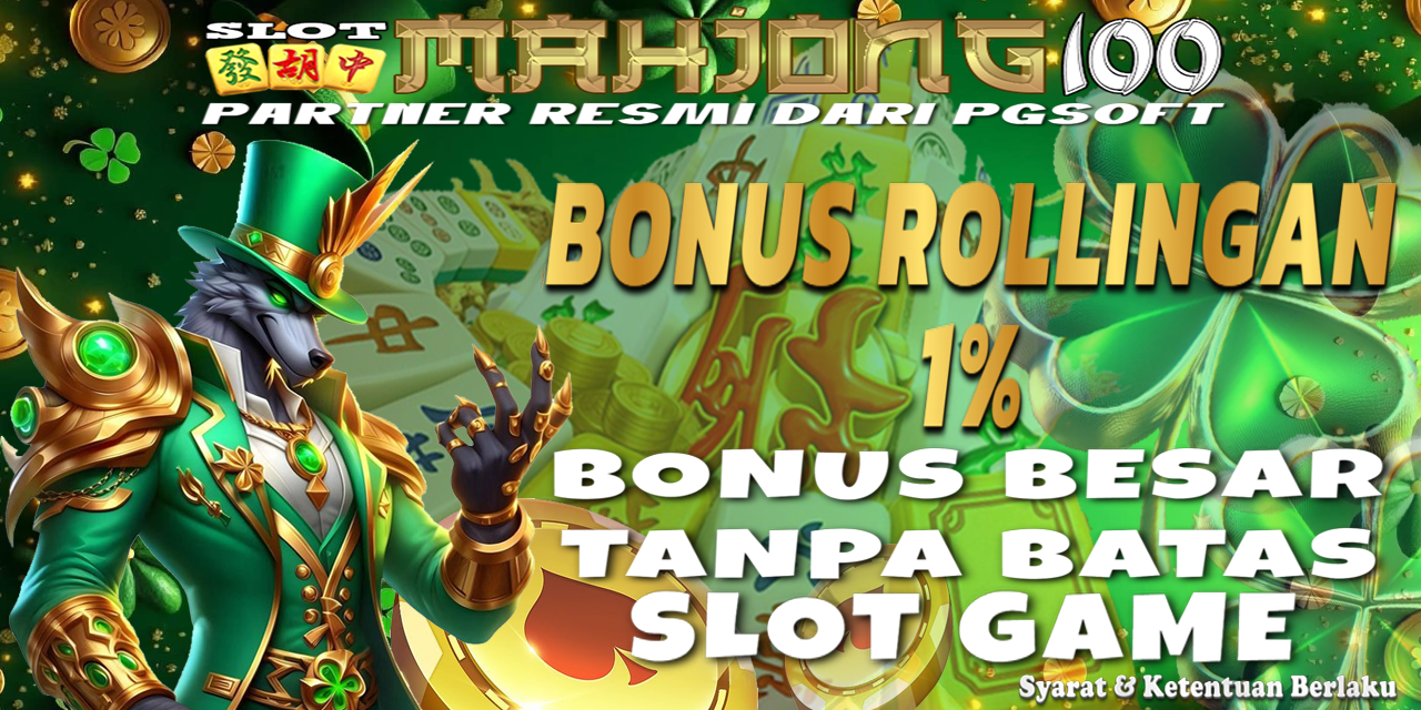 Mahjong100 Bonus Rollingan 1%