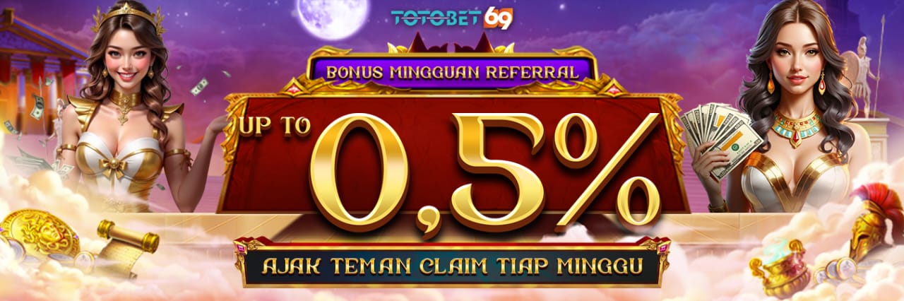 Bonus Referral Mingguan Up To 0.5%