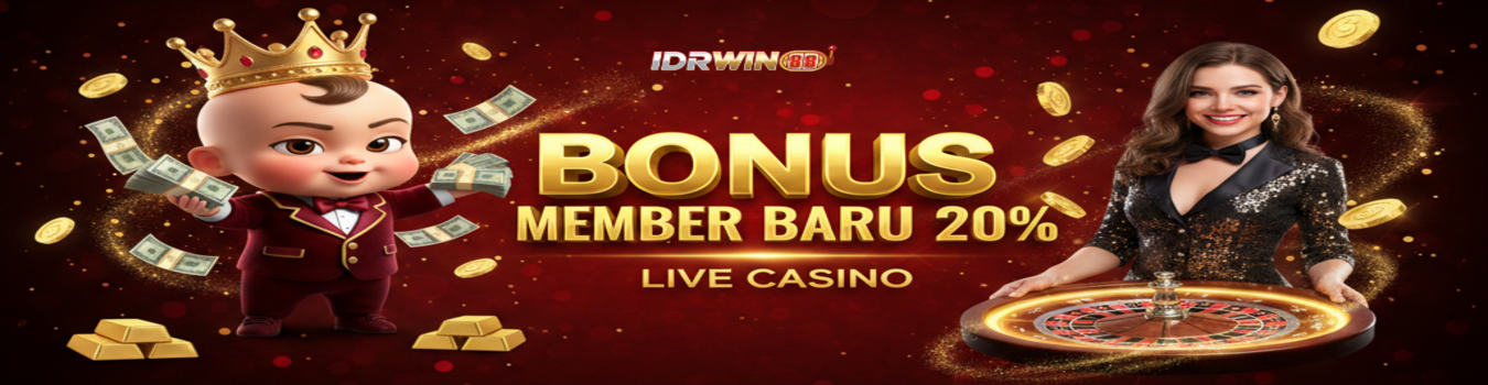 BONUS NEW MEMBER LIVE CASINO 20%