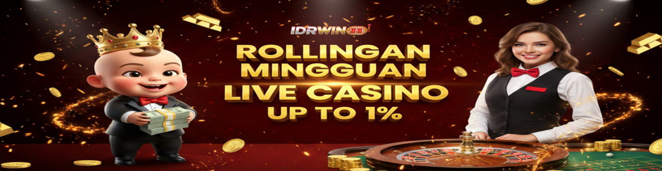 ROLLINGAN MINGGUAN CASINO 1%