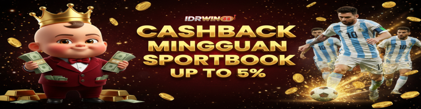 CASHBACK MINGGUAN LIVE CASINO & SPORTBOOK 5%